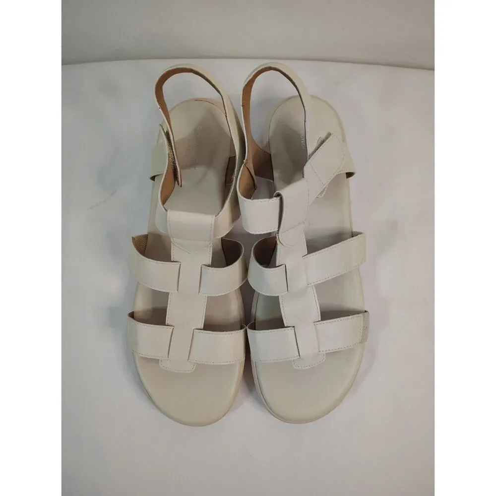Rockport T-Strap Fisherman Sandals Abbie Tru Tech Cream Sport Shoes Womens 11